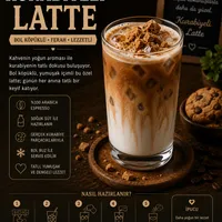 Kurabiyeli İce Latte - Sakız Hanım