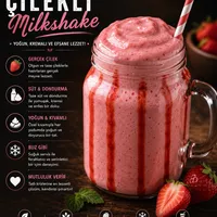 Çilekli Milkshake - Sakız Hanım