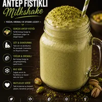 Antep fıstıklı Milkshake - Sakız Hanım