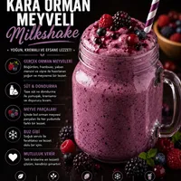 Kara Orman Meyveli Milkshake - Sakız Hanım