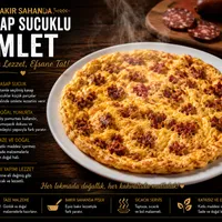 Sucuklu omlet - Sakız Hanım