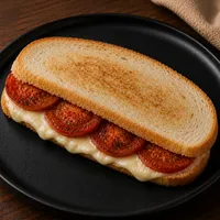 yarım ekmek beyaz peynir domatesli tost - Sakız Hanım